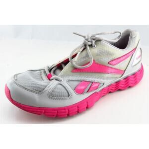 Reebok Gray Synthetic Running Shoes Girls Shoes‎ Size 7